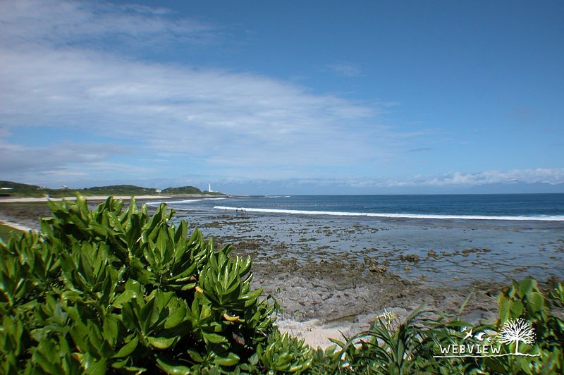 綠島海岸的潮間帶與珊瑚礁